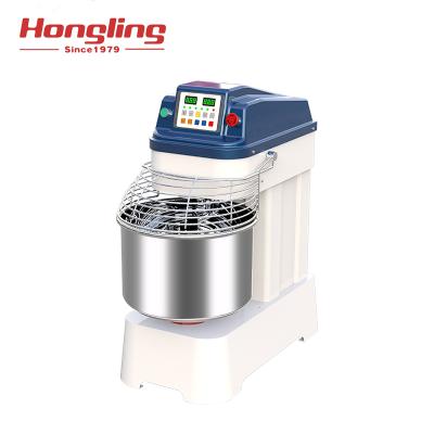 China Snack Factory YQ-D30 Digital Low Noise Variable-frequency 30 Liter Dough Mixer 12.5kg Electric Bread Dough Kneader Spiral Mixer for sale