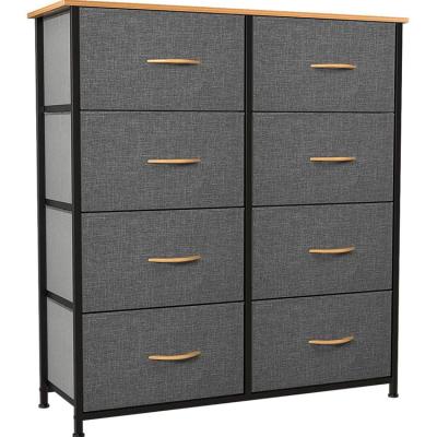 China Viable Hot Selling Foldable Bedroom Dresser Tower Cabinet Metal Frame Drawer Storage Tower for sale