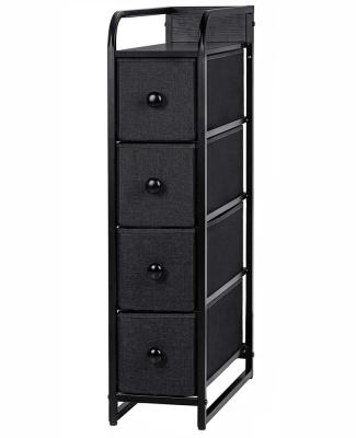 China Hot Selling Viable Dresser Storage Vertical Tower With 4 Drawers Cloth Bin Drawer Chest Organizer for sale