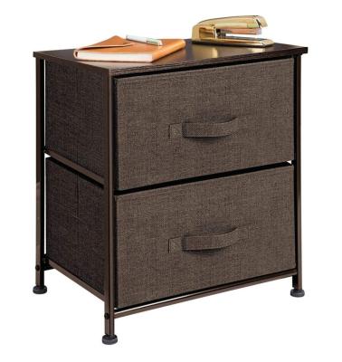 China Amazon Sustainable Hot Selling Foldable Dresser Storage Tower Fabric Drawer Chest With Steel Frame for sale