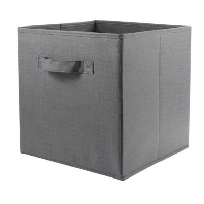 China Eco-Friendly Viable Hot Selling Cloth Storage Box Large Capacity Cube Storage Bins Foldable Desktop Storage Box for sale