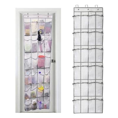 China Modern Custom Over The Door Storage Hanging Foldable Wardrobe For 24 Pockets Shoe Organizers for sale