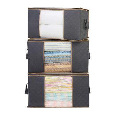 China Viable Good Price Dustproof Home Storage Organizer With PVC Clear Window Collapsible Storage Bag for sale