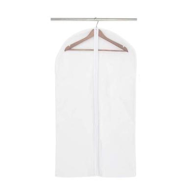 China Wholesale Dustproof Garment Bag Foldable Waterproof Transparent PEVA Suit Cover For Shirt for sale