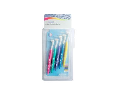 China Clean Tooth Nicks High Quality Different Bristle Sizes Interdental Brush for sale