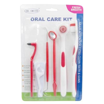 China ISO CE Approved Contains Interdental Dental Cleanr Tootbbrush Stain Gum Tongue Toothpick Brush Oral Care Kit 15.4*24.7*2.3cm for sale