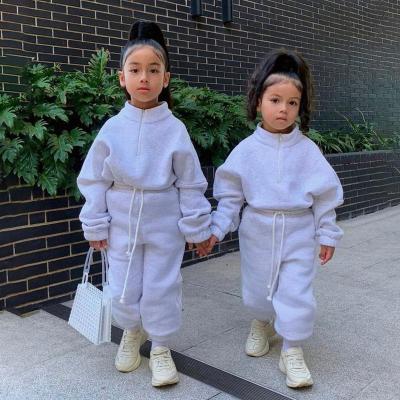 China Anti-shrink 2 pieces sets wholesale kids hoodies baby kids clothing set sweatsuit kids clothes jogger set outfits tracksuits for sale