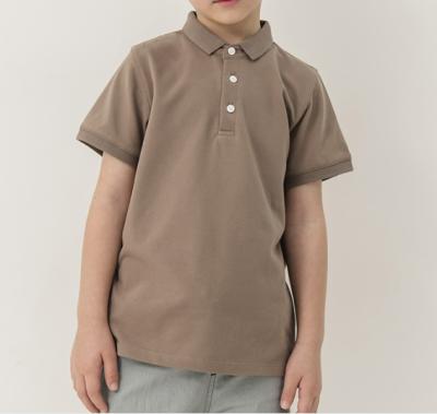 China 2021 New Design Boys Boutique Children Clothing Polo Kids Anti-pilling 100% Cotton T-shirt for sale