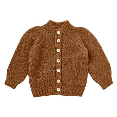 China 2021 New Arrival Cotton Round Neck Kids Sweater Breathable Warm Girl Baby Knit Sweater for sale