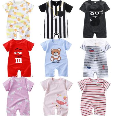 China Breathable High Quality Summer Outdoor Infant Shorts Sleeves 3-6-12-18 Months Baby Clothes Newborn Romper for sale