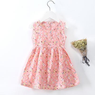 China Anti-wrinkle Factory Supply Summer Children Clothes Cotton Pattern Silk Cute Baby Dress for sale