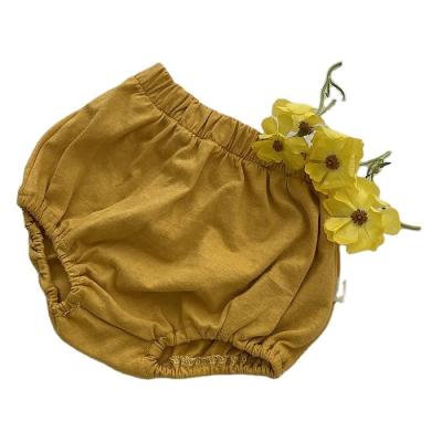 China Wholesale Solid Color Lovely Simple Girl Fashion Anti-pilling Shorts Cotton Casual Diaper Pants For Baby for sale