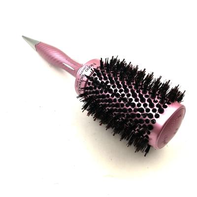 중국 Nano Round Thermal Hairbrush Ceramic Ionic Round Hair Brush With Boar Hair 판매용