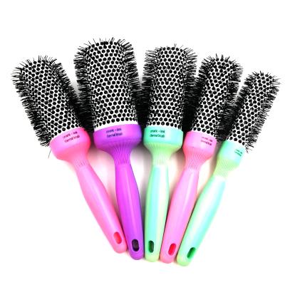 China Round factory directly selling professional nano ceramic and ion barrel salon thermal travel the best round brush for sale