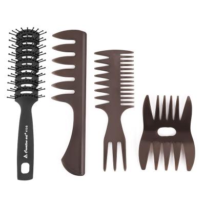 China New Design New Arrival Compact Oil Head Hair Comb Men Styling Comb Texture Comb zu verkaufen