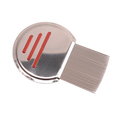 China Creative home art lice comb stainless steel pet lice comb metal anti lice comb wholesale Te koop