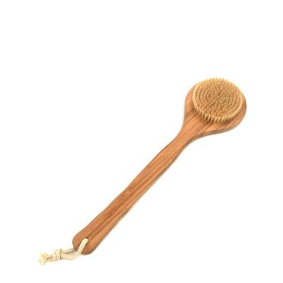 China Long Handle Spa Body Brush Cleaning Long Handle Sisal Shower Bath Body Brush for sale