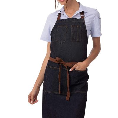 China Convenient custom color bartender apron with pockets unisex en venta