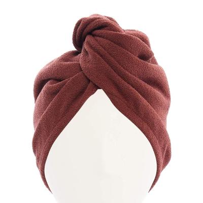 China Wholesale QUICK DRY Microfiber Hair Towel Drying Wrap Turban For Long Hair for sale