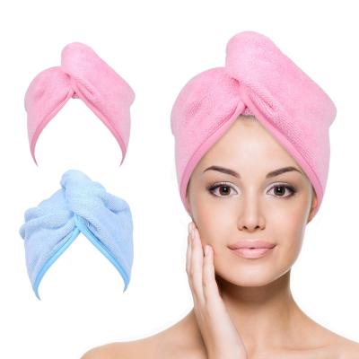 China Amazon QUICK DRY Best Selling Colorful Customized Hair Towel Quick Drying Hair Quality Towel For Woman for sale