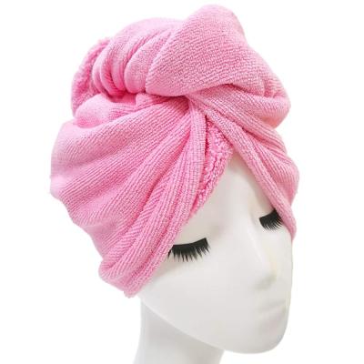 China Wholesale QUICK DRY Microfiber Hair Towel Drying Wrap Turban For Long Hair for sale