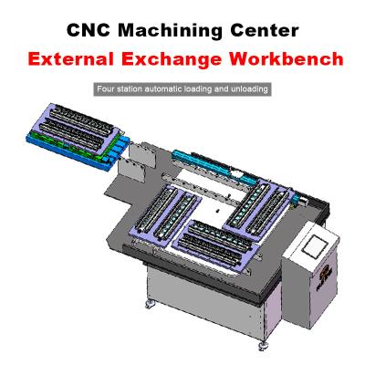 Chine Machine de changement automatique de palettes à quatre stations / système de changement automatique de palettes à vendre