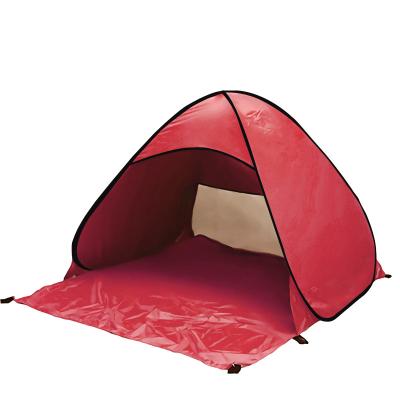 China Extended Type Sun Shelter Sun Shelter Ultralight Folding Pink Beach Tent Fully Automatic Open Sun Shade Anti-UV Noise for sale