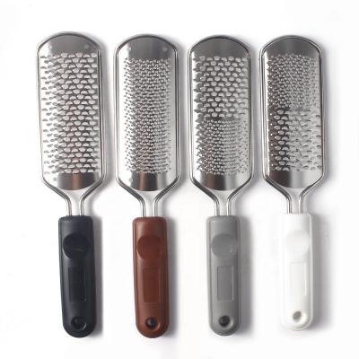 China Wholesale Natural Nail Stainless Steel Skin Polishing Dead Grinding Fill Pedicure Sanding Feet Care Tool Callus Remover Foot Rasp Folder for sale