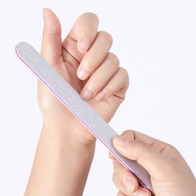 China Beauty Nail Salon Maker Professional Custom Private Label Dual Side Disposable Sandpaper Nail File Tool for sale