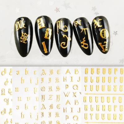 China Hot Stamping Nail Art Stickers Factory Wholesale 3D Nail Eco-friendly Material US Dollar Wraps Nail Art Decorations Decals for sale