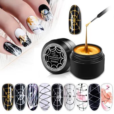 China The New Design High Quality Material Eco-friendly Nail Art Spider Gel Panting Gel Nail Polish Set For Beauty Personal Care Set for sale