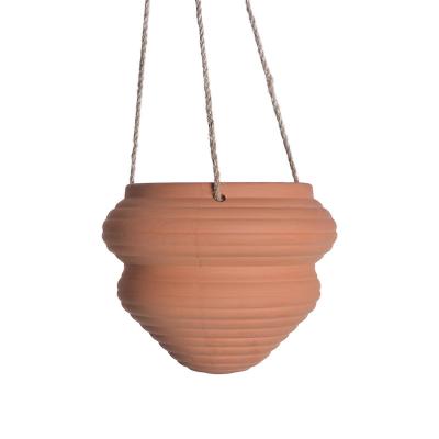 China Simple Modern Pottery Absorbent Hang Lan Pot Hanging Red Pot for sale