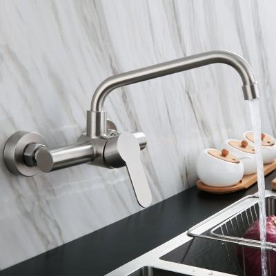 China High Quality Sense Faucets 304 Stainless Steel Water Mixer Tap Kitchen Sink Faucets Mixer Taps for sale