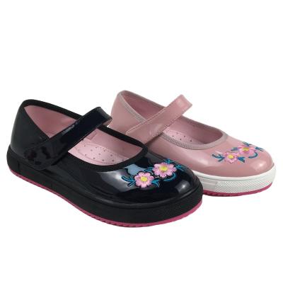 China 2021New fashion light girls round elegant shoes girls school dress shoes high-end leather dress shoes for sale