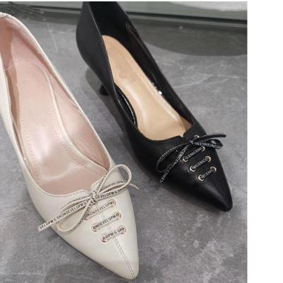 China Deodorization Women's Elegant Casual High Heel Shoes Women's Genuine Leather Shoes Trim Leather Leisure Fashion Lady High Heel Shoe for sale