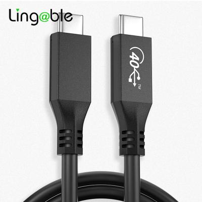 China Speed ​​40Gbps PD 100W 5A 5K/60Hz USB4 Gen3x2 USB C to USB C USB4.0 Fast Charging Compatible Cable Thunderbolt 3/4/DP/PCle USB-C for sale