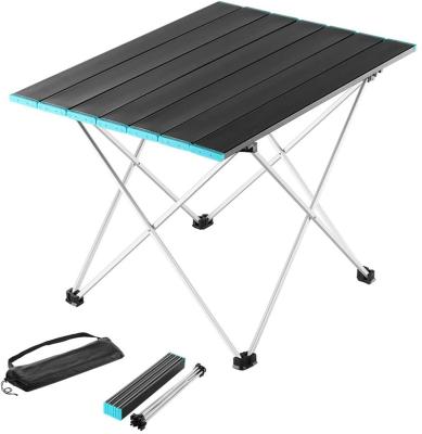 China OEM Durable Large Material Outdoor BBQ Picnic Custom Camping Foldable Folding Fishing Aluminum Camping Table for sale