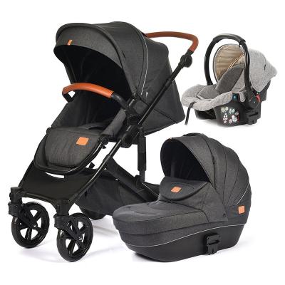 China EN1888 Factory Price Good Quality Two Way Foldable Baby Stroller Pram 3 In 1 Travel System for sale