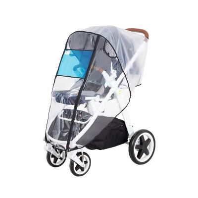 China Easy Install Stroller Rain Cover Universal Size Waterproof EVA The Weather Shield Windproof With Eye Screen for sale