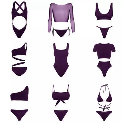 China Plus Size 2023 New Women's Custom Made Bikini Gradient Strappy String Swimsuit Luxury Sexy Two Piece Bikini Top Custom Size Set For Women for sale