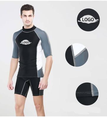 China Long Half Sleeve Shorts Sleeves Quick Dry Rash Guard Swim Shirt Vest For Men With Wholesale Price for sale