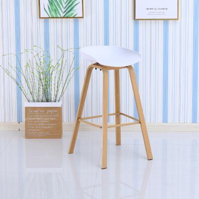 China Best Selling Cooling Plastic Bar Chair in Italian Restaurant Cafe Dining Chairs Modern Plastic Bar Stools with Metal/Wood Leg for sale