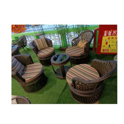 China Modern Rattan Seating Set Bistros Safavieh Rocking Patio Sofa Funitures Furniture Corner Garden Seats Vintage Sitting Natural Foshan for sale