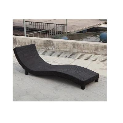 China Modern Metal Rattan Gray Lounger Round Patio Summer Chair White Chairs Garden Sofa Reclining Sun Longue Recling for sale