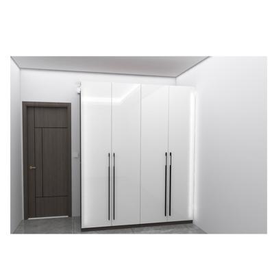 China Others Walk-in Closet Modern Heighten Clothes Wardrobe Bedroom Furniture Wooden Wardrobe for sale