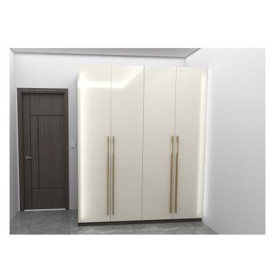 China Other Simple Wooden Ladies Bedroom MDF Wardrobe Designs Luxury for sale