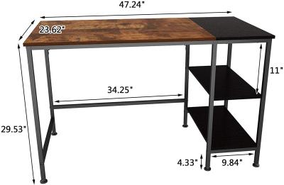 China Modern Fold Computer Desk Large Office Desk Computer Table Study Home Office Writing Desk for sale