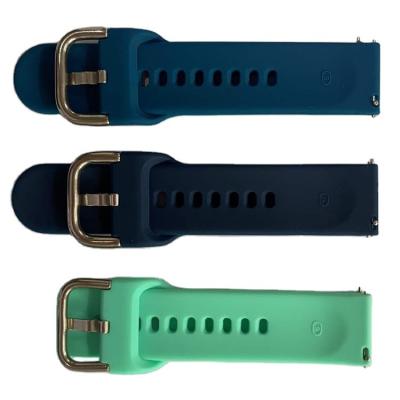 China Low MOQ 20mm Replacement Buckle Strap Smart Watch Band Custom Wholesale Silicone 22mm for sale