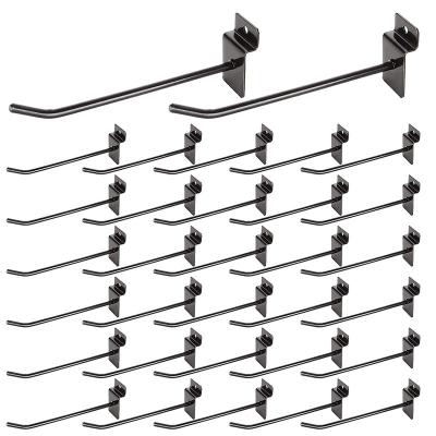 China Shop Merchandise Display Slatwall Metal Hooks Single Wire Display Products Slatwall Hooks Slatwall Diameter for sale