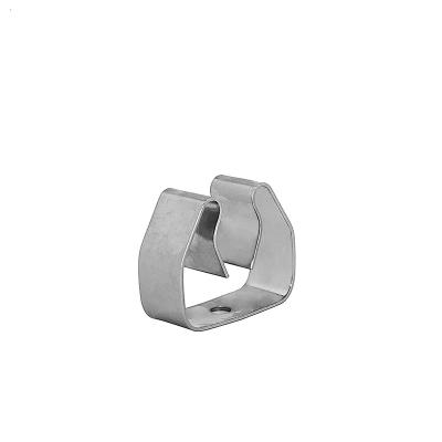 China Double Sided Spring Tube Clips Spring Clip Small Metal Tube Used To Clamp Flat Spring Clips Steel Zinc for sale